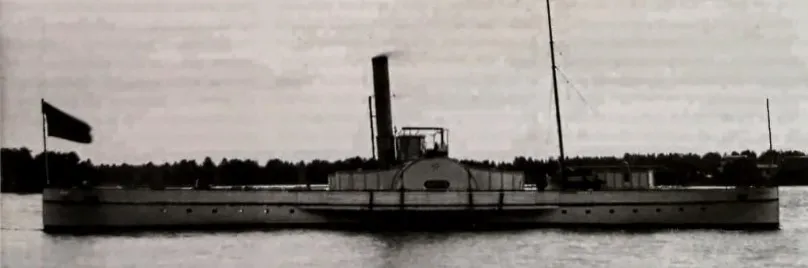 Höyrylaiva Aros kuvattuna Luulajassa 1890-luvulla. Kuva julkaistu Laivahistoriallisen yhdistyksen Laiva-lehden numerossa 2/2020.